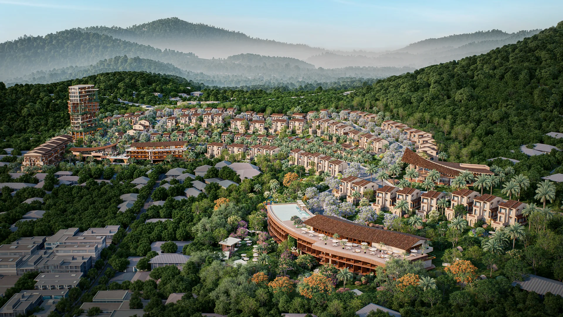 Legenda Collina – Villa and grounds render